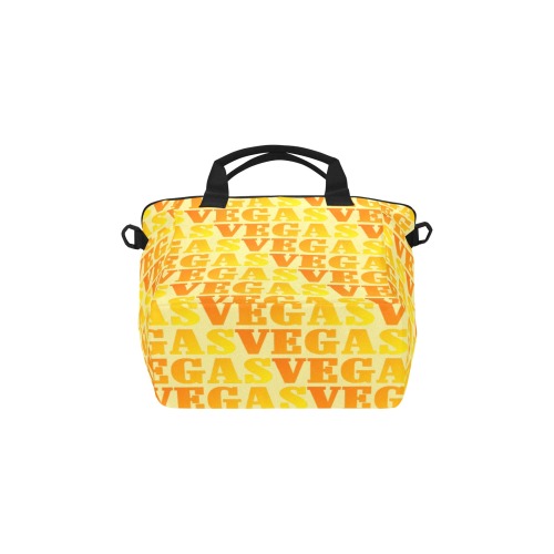 Golden Las VEGAS / Yellow Tote Bag with Shoulder Strap (Model 1724)