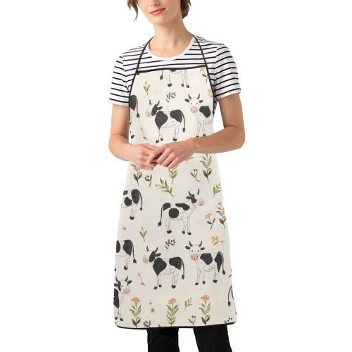 Cow Apron Women's Overlock Apron