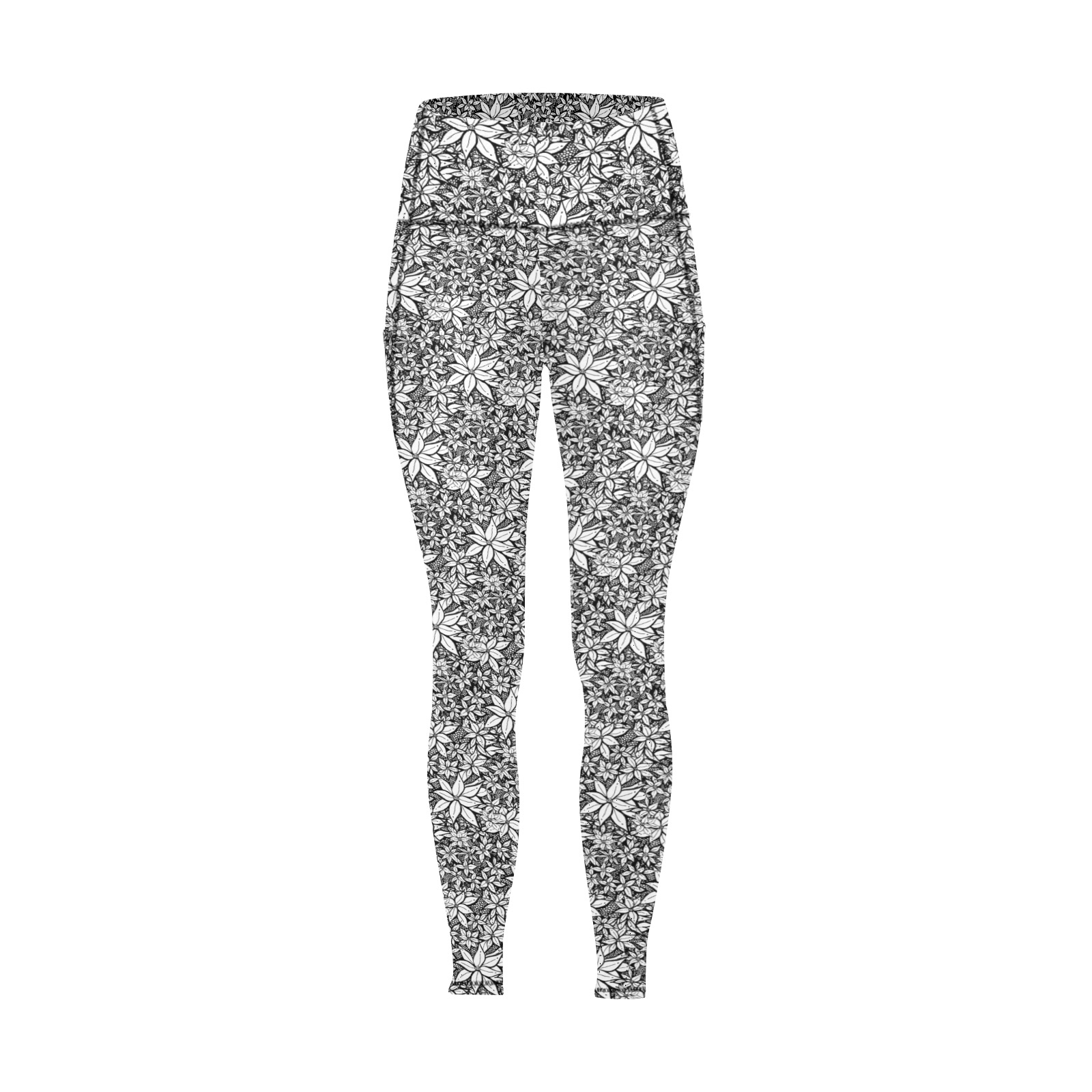 Petals in the Wind Women's All Over Print Leggings with Pockets (Model L56)