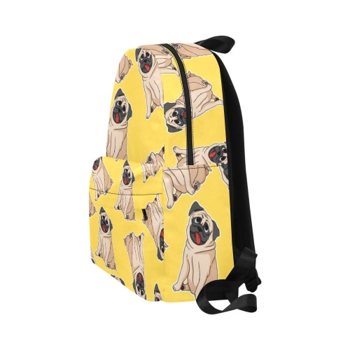 pugs yellowi Unisex Classic Backpack (Model 1673)