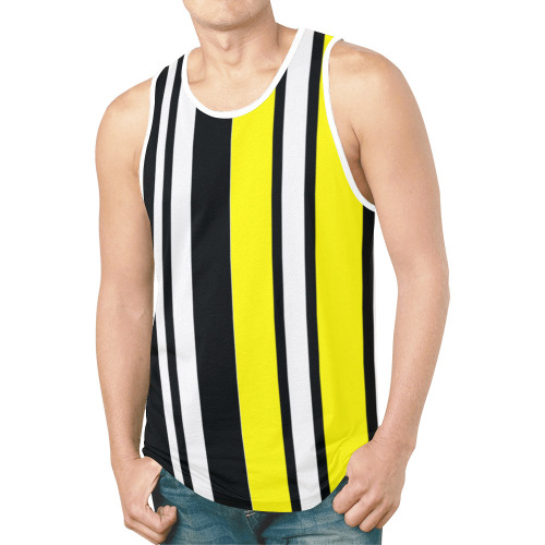 by stripes New All Over Print Tank Top for Men (Model T46)