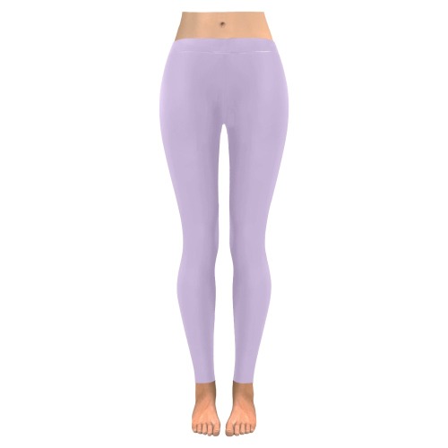 Orchid Bloom Women's Low Rise Leggings (Invisible Stitch) (Model L05)