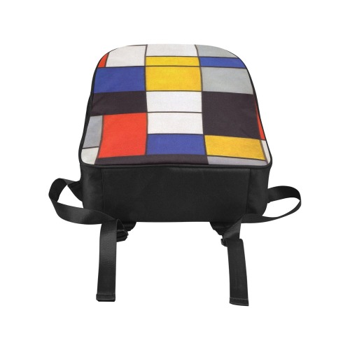 Composition A by Piet Mondrian Popular Fabric Backpack (Model 1683)