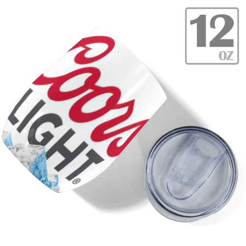 Coors Light White cup 12oz Wine Tumbler