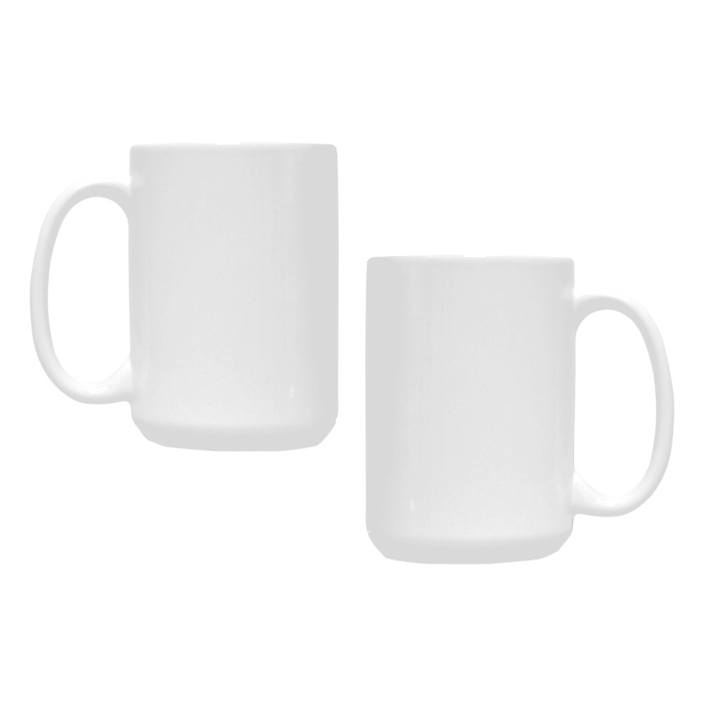 Awareness Ribbon (Peach) Custom Ceramic Mug (15OZ)