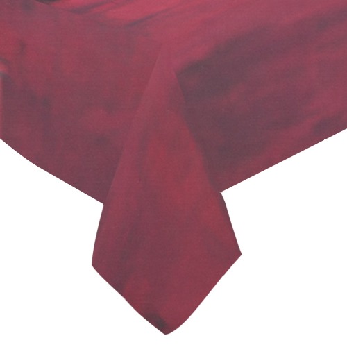 graffiti building's red Cotton Linen Tablecloth 60"x 84"