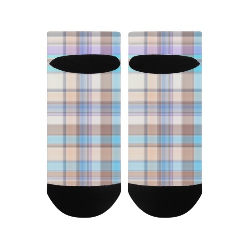 Pastels Plaid Men's Ankle Socks