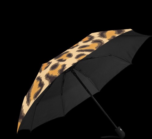 Leopard Pattern Anti-UV Auto-Foldable Umbrella (U09)