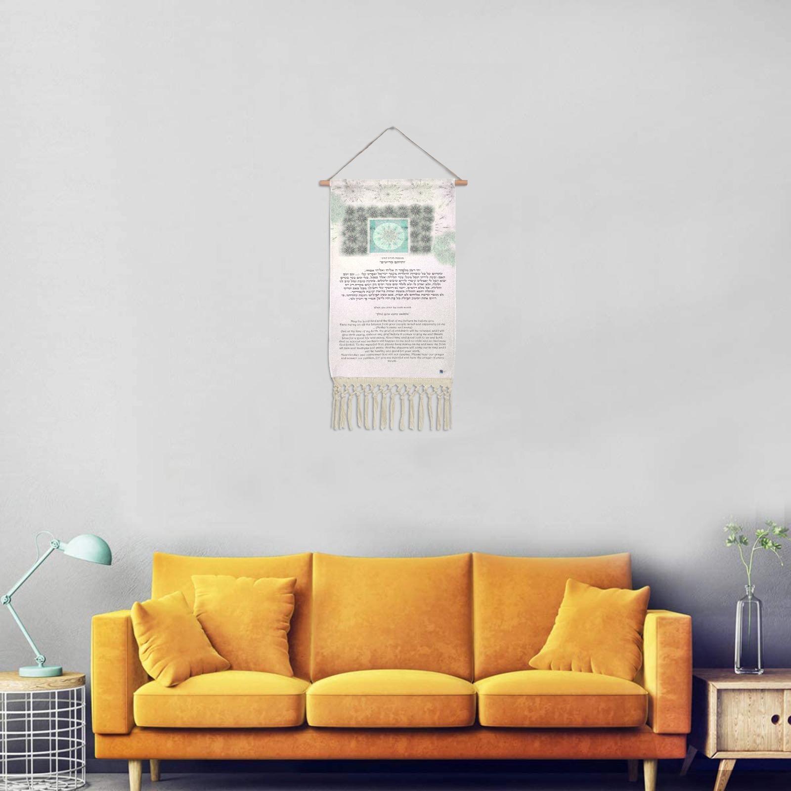 9th month-10x19-3 Linen Hanging Poster
