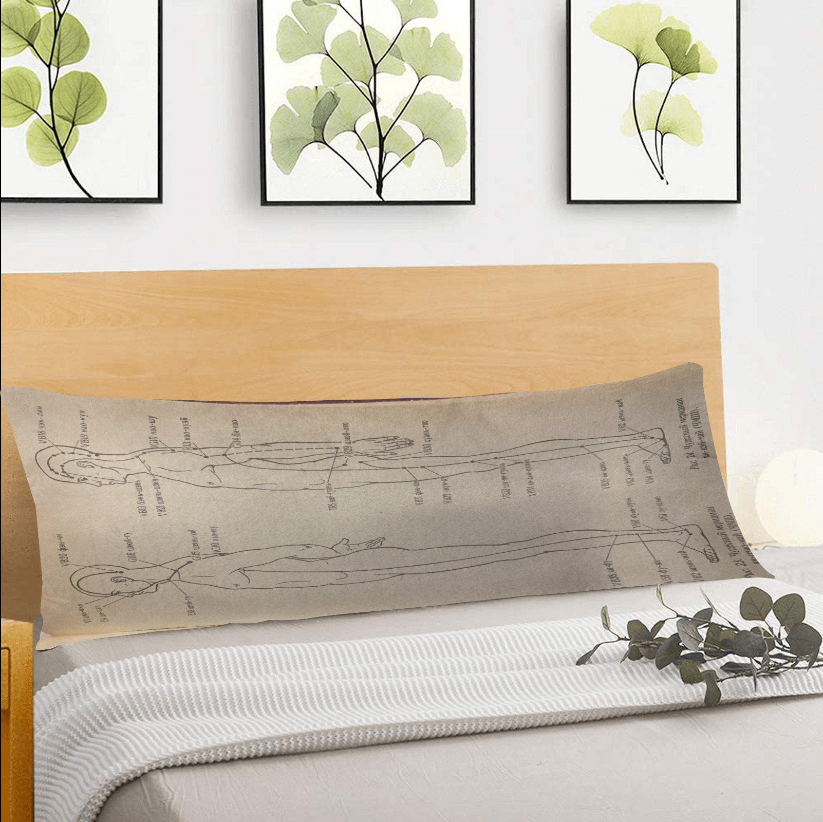 Du-may womderful meridian. Body Pillow Case 20" x 54" (Two Sides)