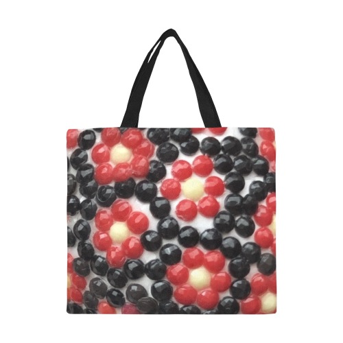 Flowers All Over Print Canvas Tote Bag/Large (Model 1699)