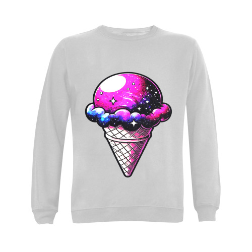 Space Cream Cone Gildan Crewneck Sweatshirt(NEW) (Model H01)