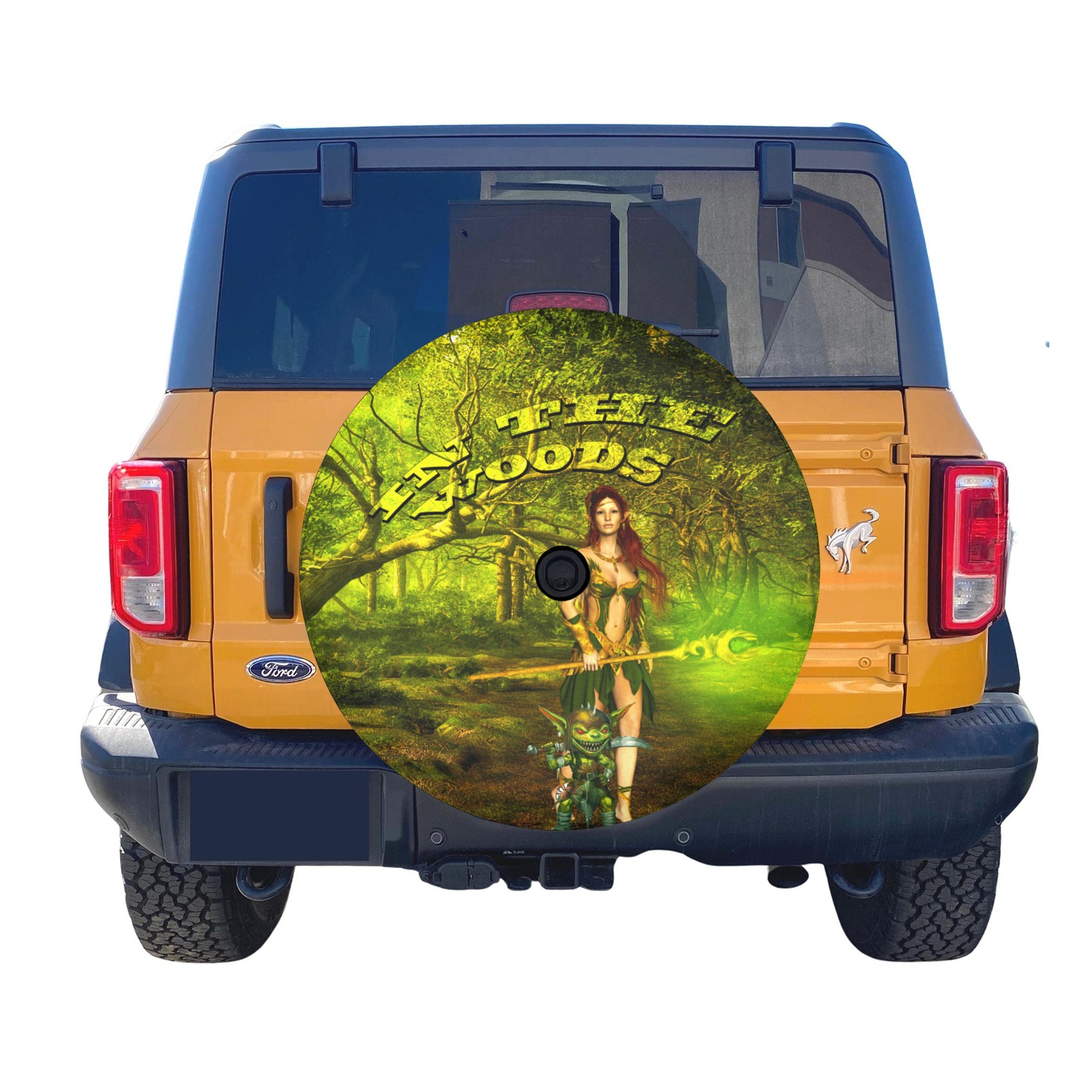 In The Woods Spare Tire Cover with Backup Camera Hole (30 Inch)