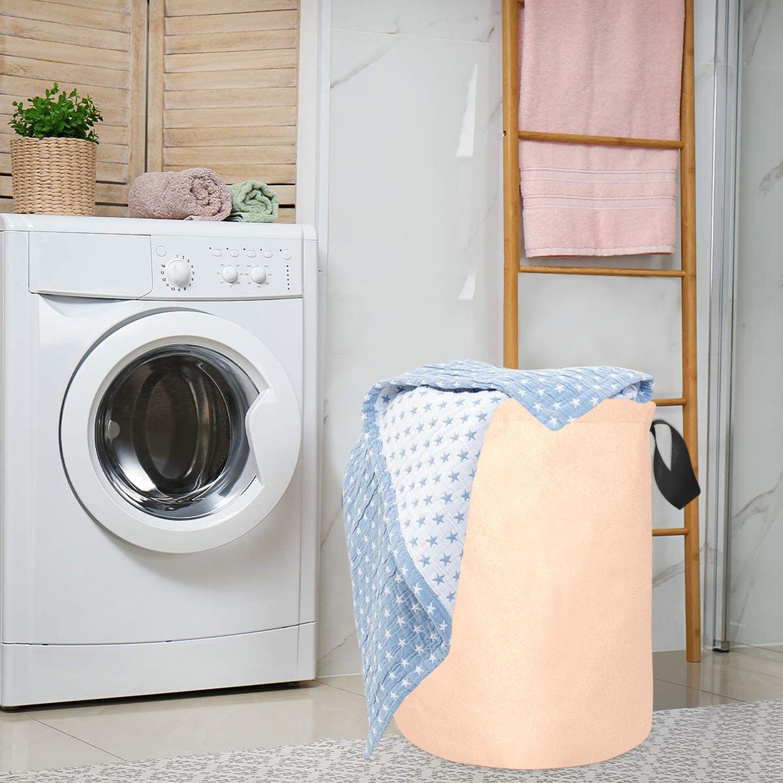 color apricot Laundry Bag (Small)