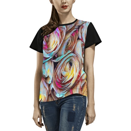 52075544 All Over Print T-Shirt for Women (USA Size) (Model T40)