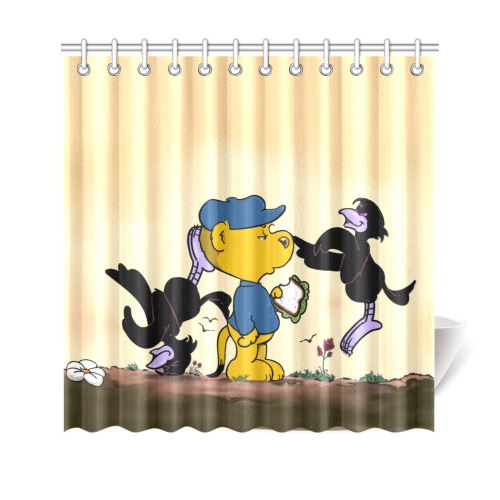 Ferald and The Pesky Crows Shower Curtain 69"x70"