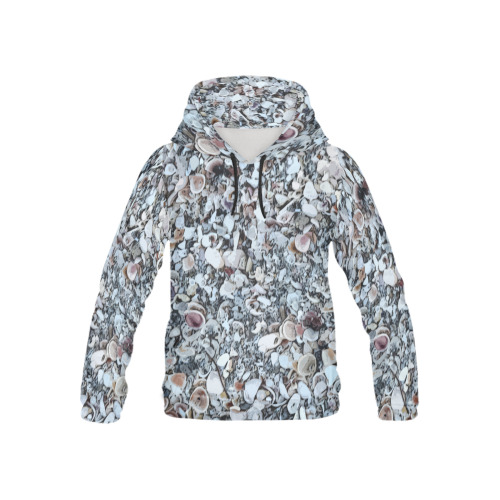 Shells On The Beach 7294 All Over Print Hoodie for Kid (USA Size) (Model H13)