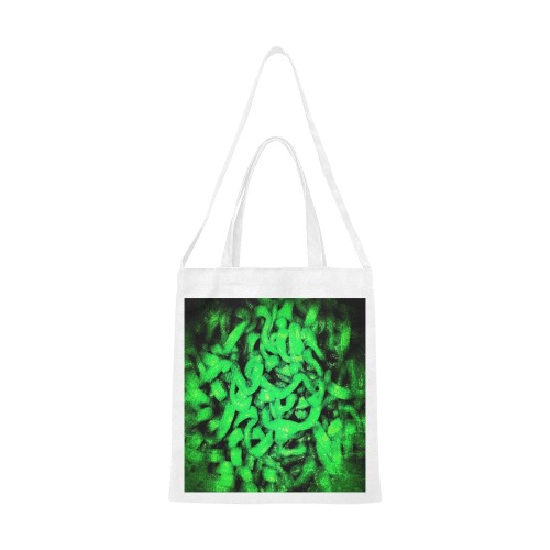 Scary Green Ramen Canvas Tote Bag/Medium (Model 1701)