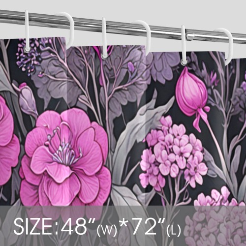 Fabulous Florals 40 Shower Curtain 48"x72"