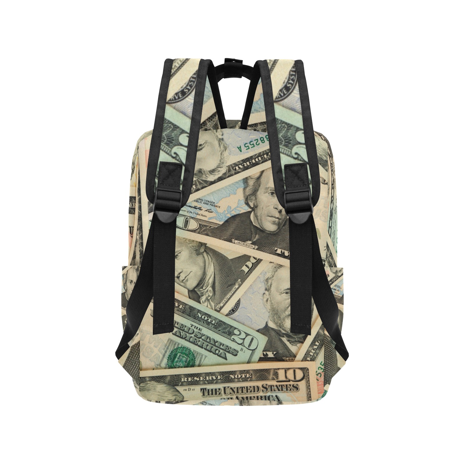 US PAPER CURRENCY Twin Handle Backpack (Model 1732)