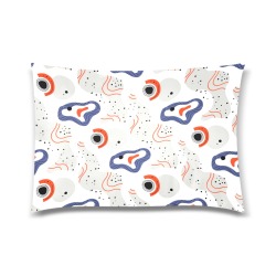 Elegant Abstract Mid Century Pattern Custom Zippered Pillow Case 20"x30" (one side)