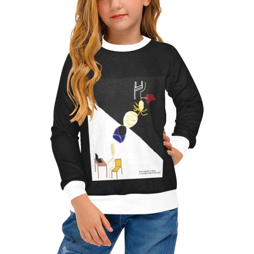 Homo singularity Girls' All Over Print Crew Neck Sweater (Model H49)