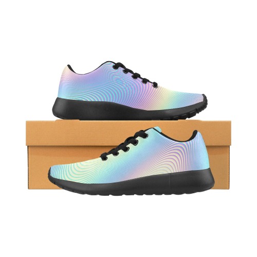 Holographic Rainbow Prints Women’s Running Shoes (Model 020)