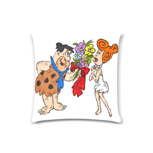 Valentines day Custom Zippered Pillow Case 16"x16" (one side)