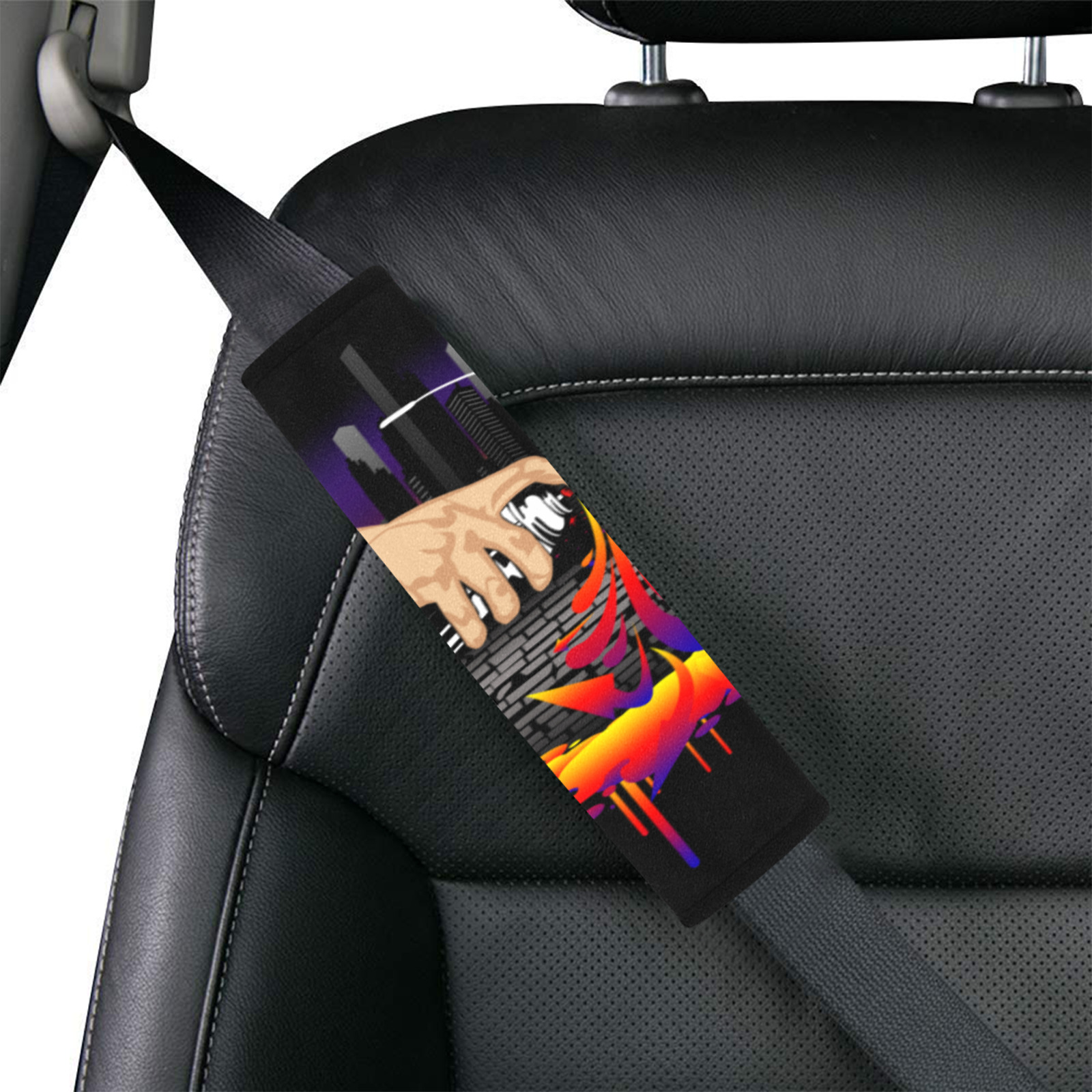 Brought To Life Car Seat Belt Cover 7''x10''