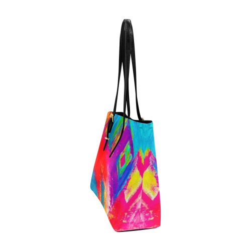Pink Explosion Collection Euramerican Tote Bag/Large (Model 1656)