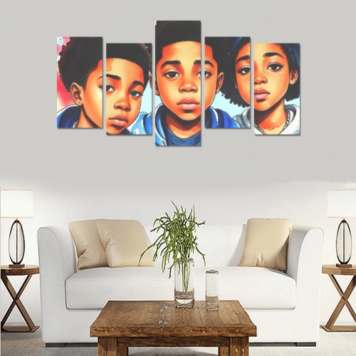 KIDS IN AMERICA 3 Canvas Print Sets E (No Frame)