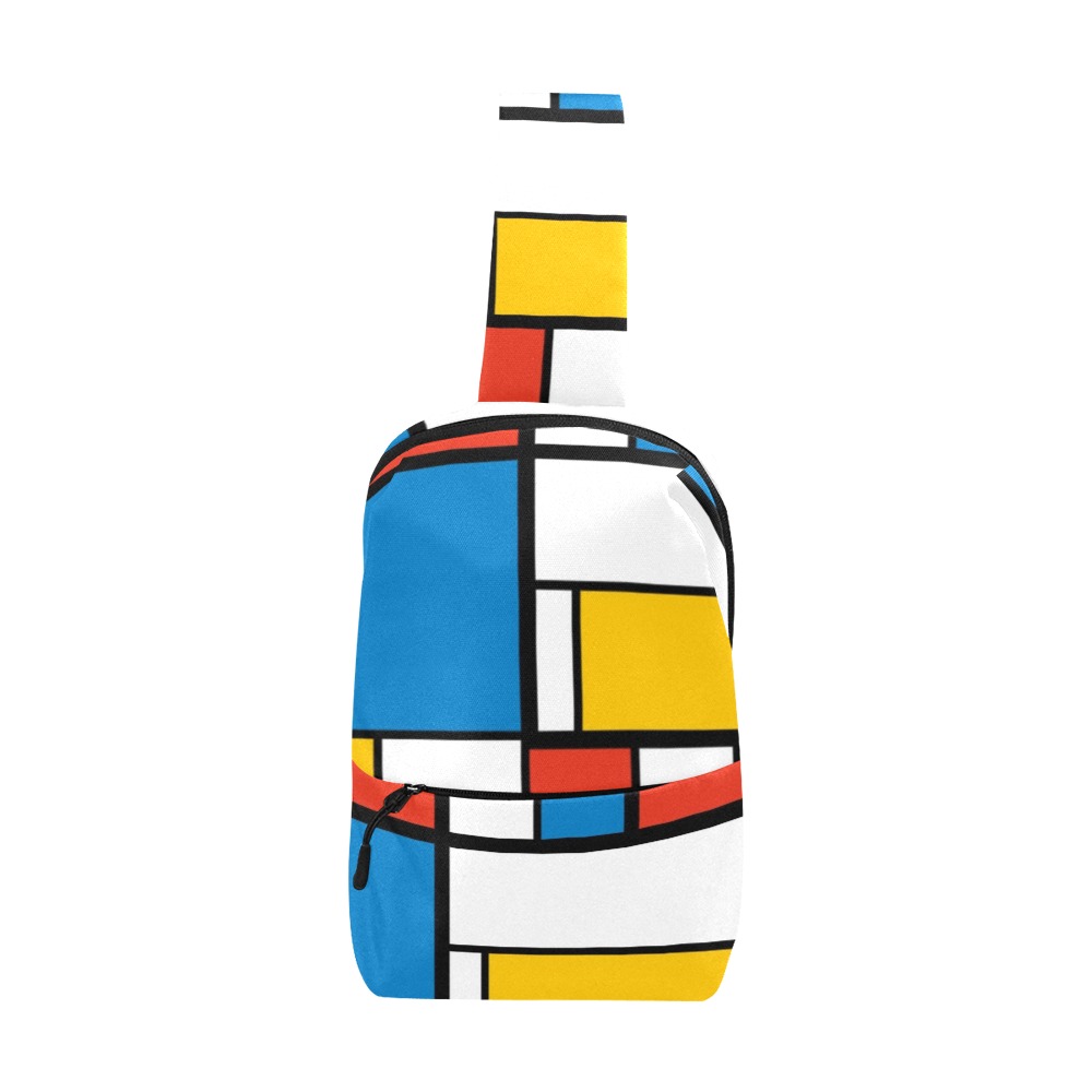 Mondrian De Stijl Modern Chest Bag (Model 1678)