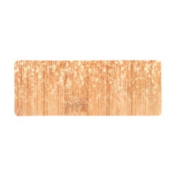 Sparkly elegant orange bamboo wood print faux sparkle (Photo of Glitter - Not Reflective) Gaming Mousepad (31"x12")