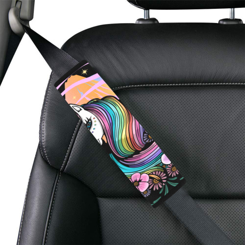 Majestic Unicorn Car Seat Belt Cover 7''x10''