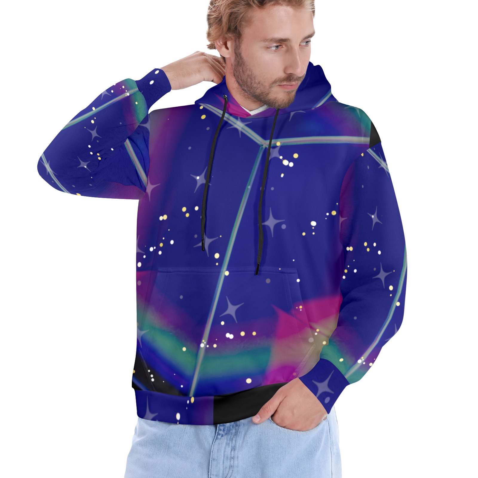 COLORFUL Men's All Over Print Hoodie (Model H61)