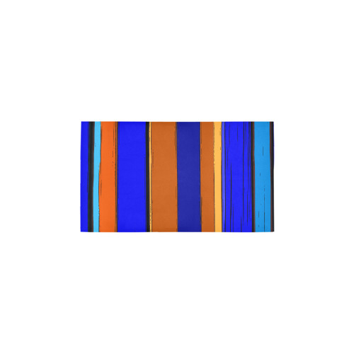 Abstract Blue And Orange 930 Bath Rug 16''x 28''