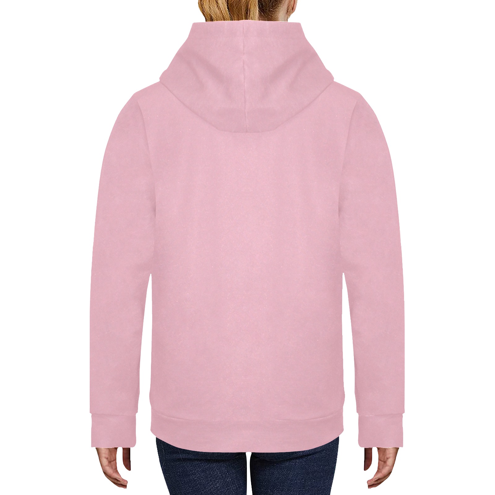 Merry Oinkmas Women's Long Sleeve Fleece Hoodie (Model H55)