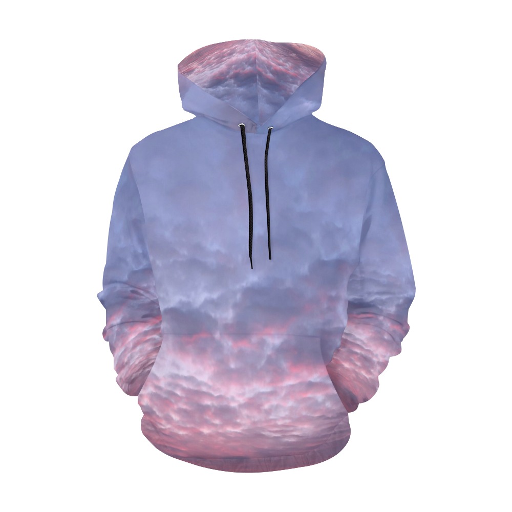 Morning Purple Sunrise Collection All Over Print Hoodie for Men (USA Size) (Model H13)