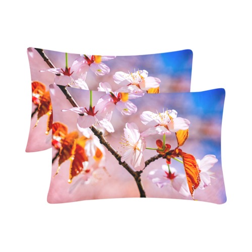 Sakura flowers. The festival of life and youth. Custom Pillow Case 20"x 30" (One Side) (Set of 2)
