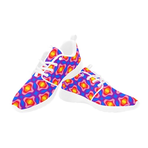 Retro Mod Abstract - Repper Women's Pull Loop Sneakers (Model 02001)