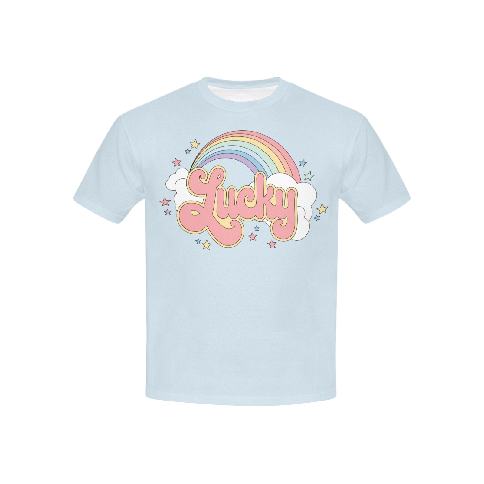 Lucky Rainbow Kids' All Over Print T-shirt (USA Size) (Model T40)
