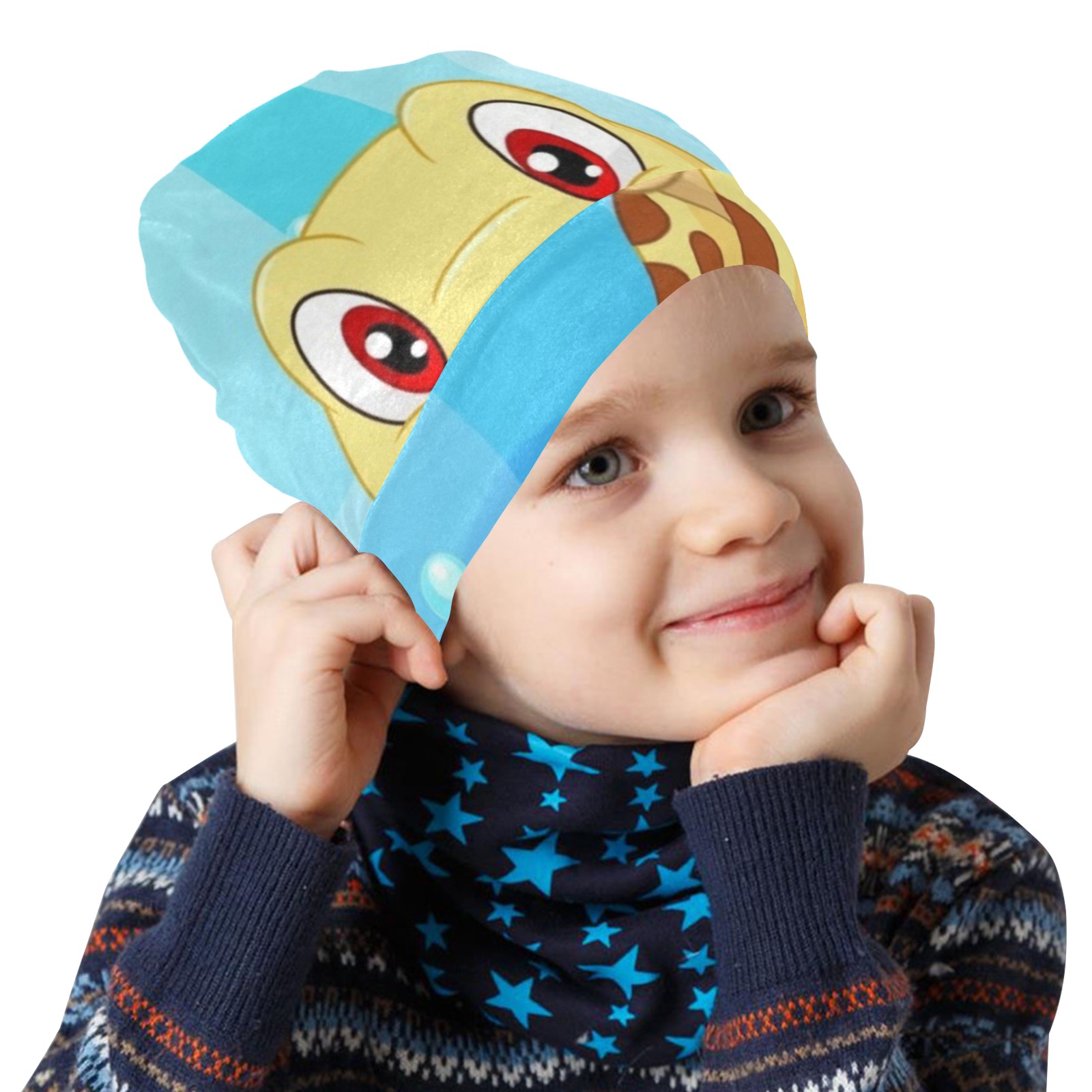 Cute Turtle All Over Print Beanie for Kids