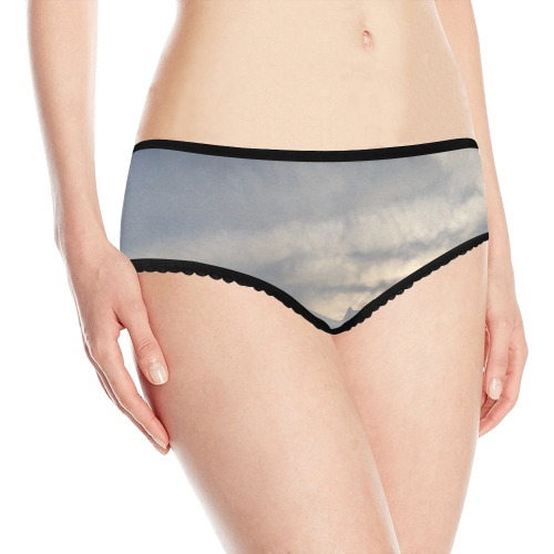 Rippled Cloud Collection Women's All Over Print Classic Briefs (Model L13)