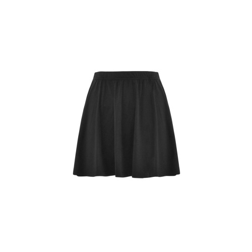 Aromatherapy Apparel mini Skirt Black Mini Skating Skirt (Model D36)