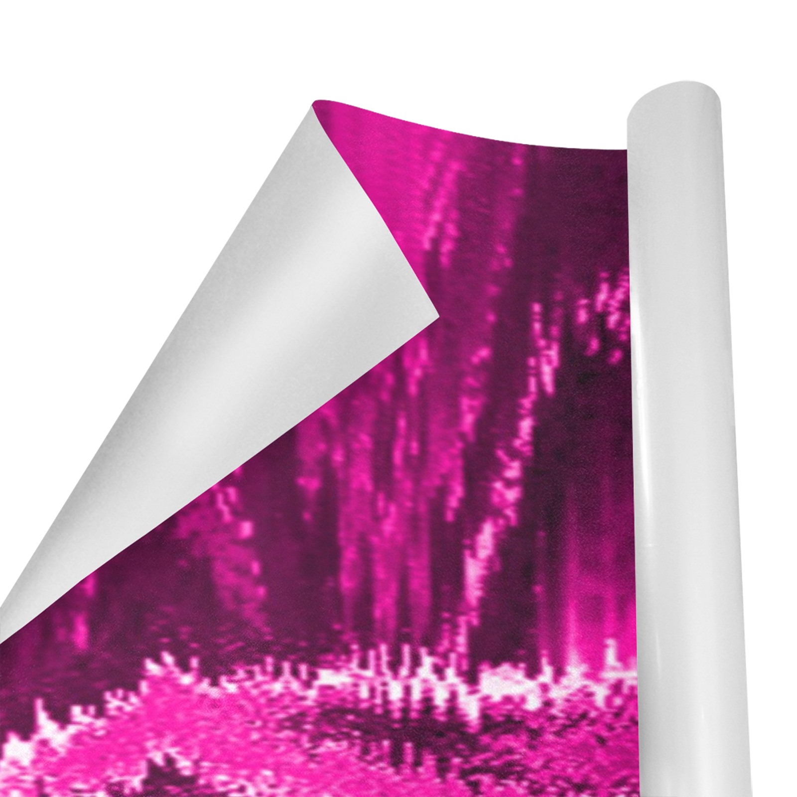 Melted Glitch Pink Gift Wrapping Paper 58"x 23" (5 Rolls)