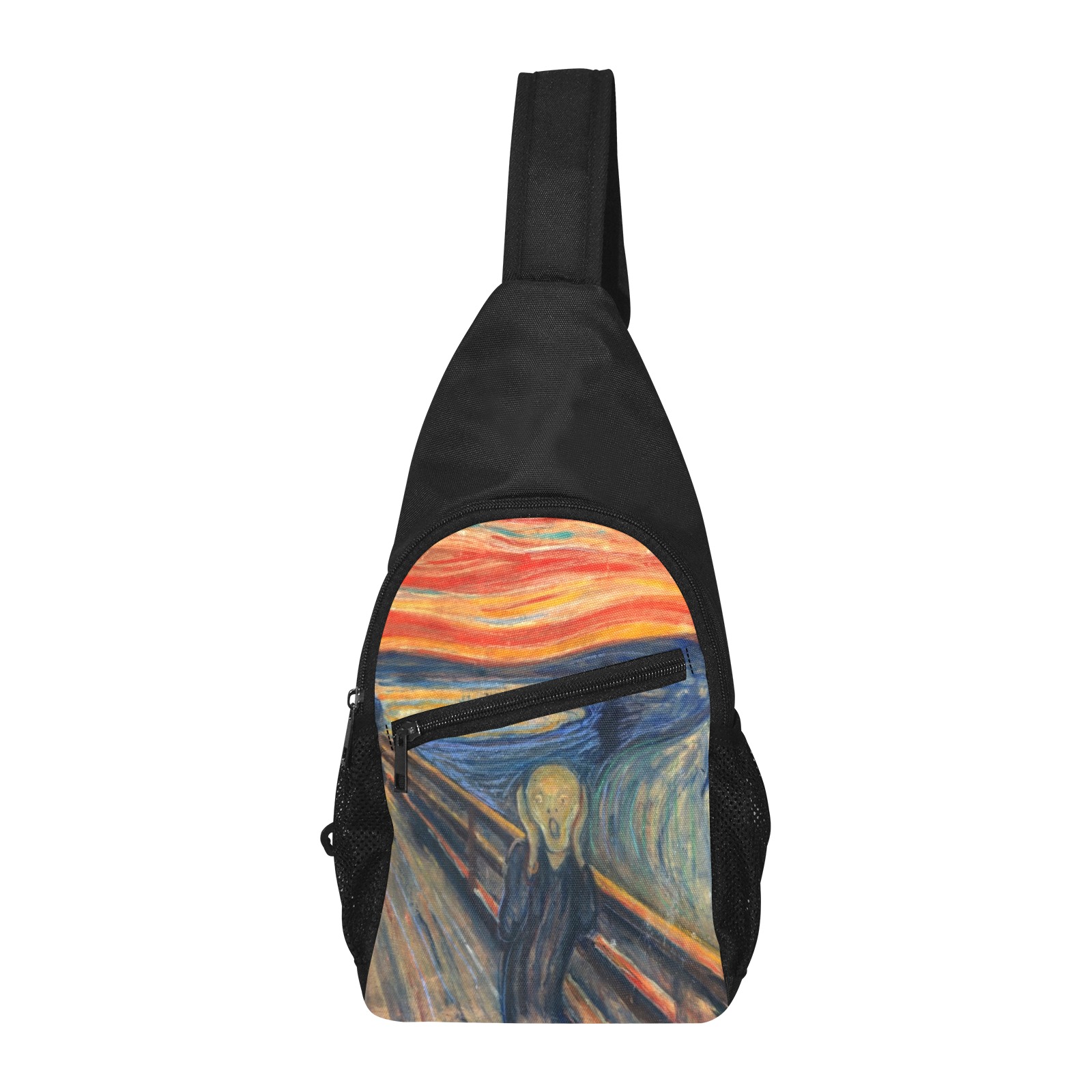 Edvard Munch-The scream Chest Bag-Front Printing (Model 1719)