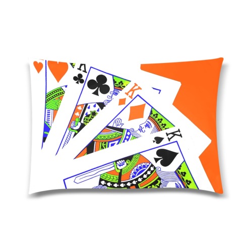 FOUR KINGS (2) Custom Zippered Pillow Case 20"x30" (one side)