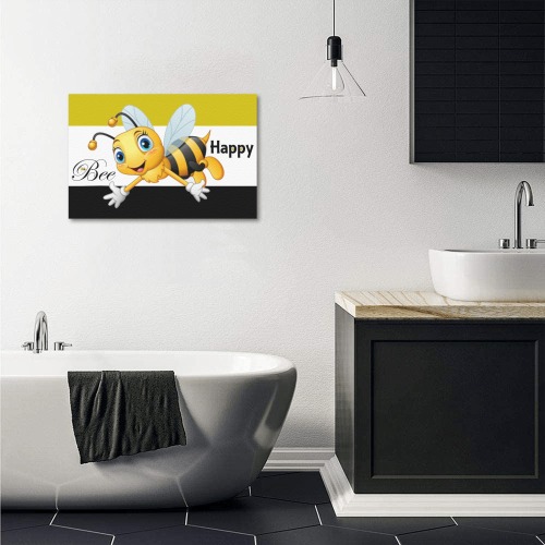 Bee Upgraded Canvas Print 18"x12"