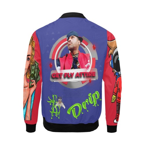 Drip Drip Drip  Collectable Fly All Over Print Bomber Jacket for Men (Model H19)