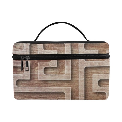 Wooden Maze Cosmetic Bag/Large (Model 1658)